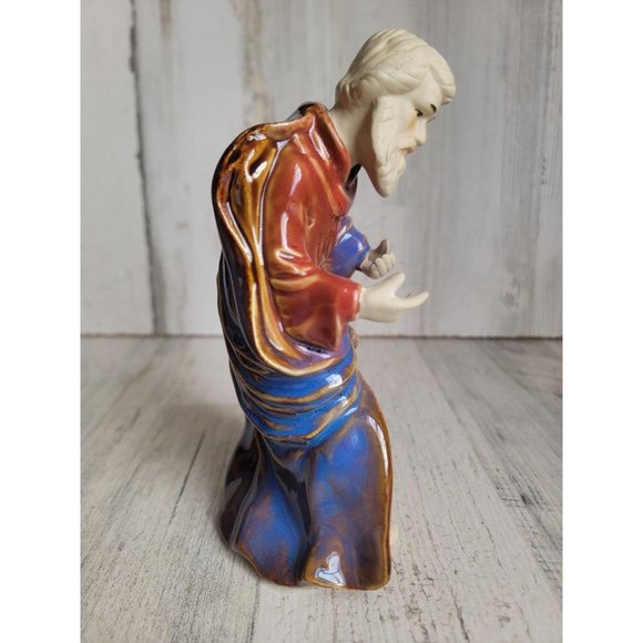 Ceramic Nativity Joseph father religious statue - Picture 6 of 8